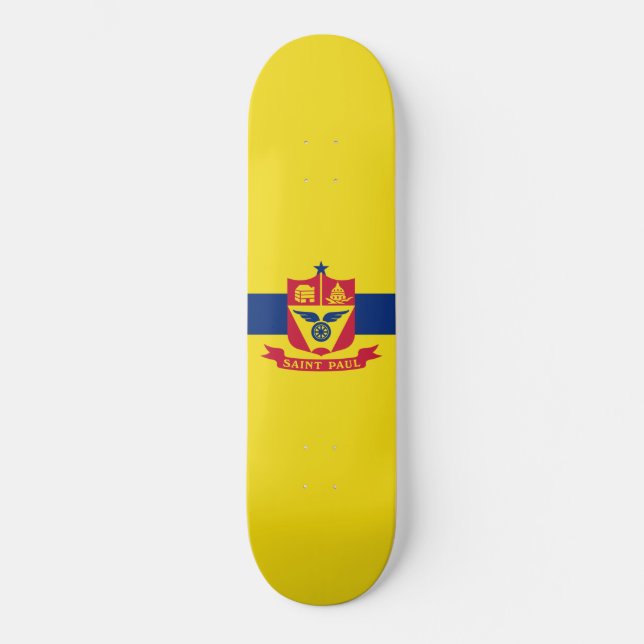 Skateboard Bandera de San Pablo (Minnesota) (Anverso)