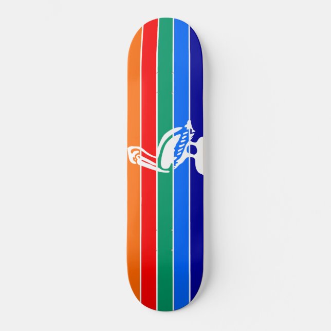 Skateboard Bandera de San Petersburgo (Florida) (Anverso)