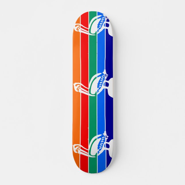 Skateboard Bandera de San Petersburgo, Florida (Anverso )