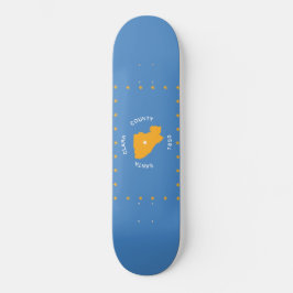 Skateboard Bandera de Santa Clara (condado de Estados Unidos,