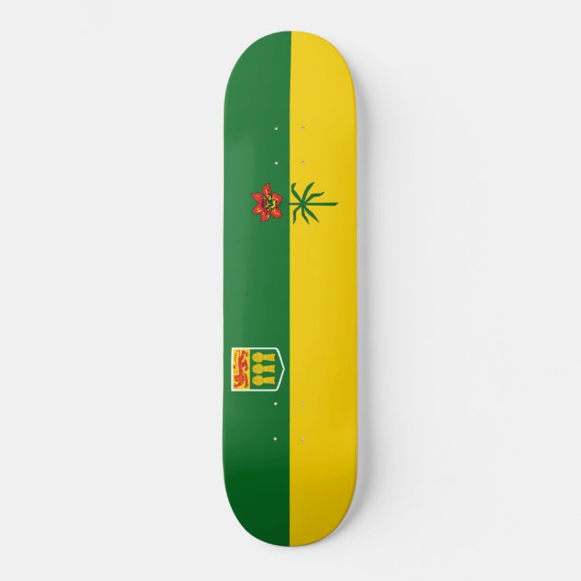 Skateboard Bandera de Saskatchewan (Anverso)