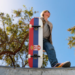 Skateboard Bandera de Serbia