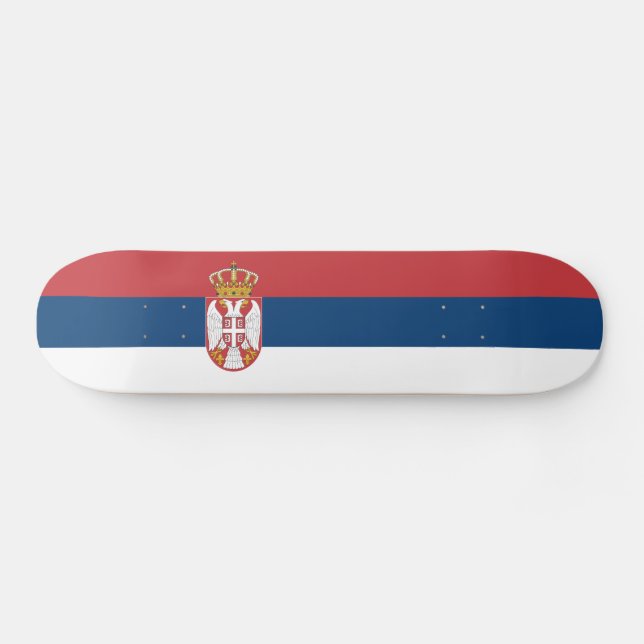 Skateboard Bandera de Serbia (Horz)