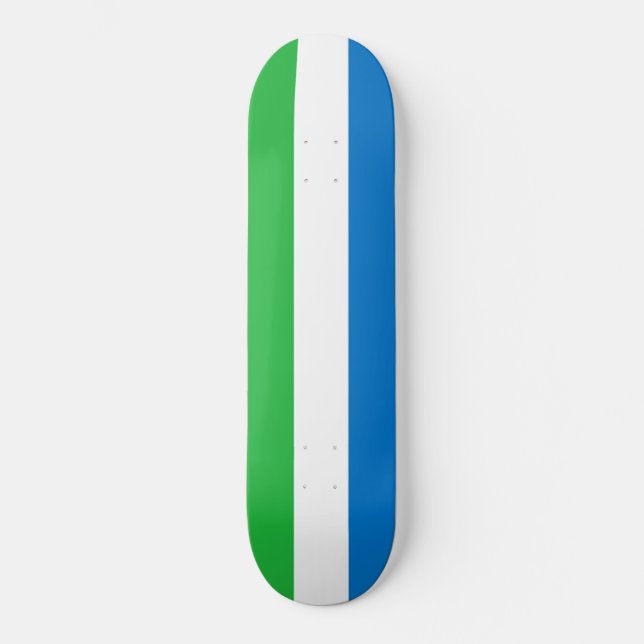 Skateboard Bandera de Sierra Leona (Anverso)