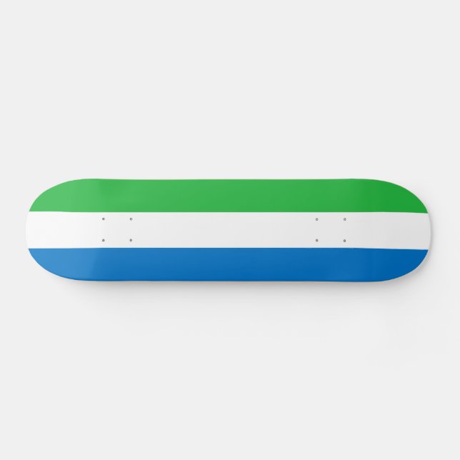 Skateboard Bandera de Sierra Leona (Horz)
