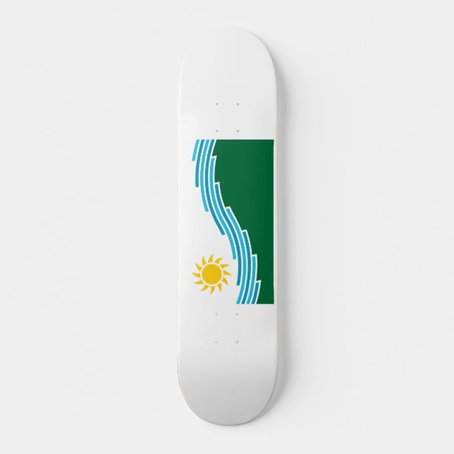 Skateboard Bandera de Spokane, Washington (Anverso )