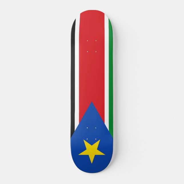 Skateboard Bandera de Sudán del Sur (África) (Anverso)