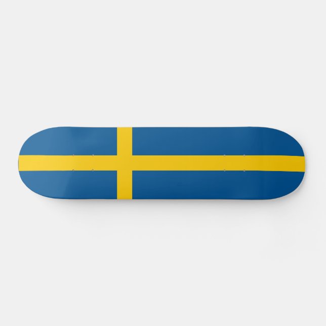 Skateboard Bandera de Suecia (Horz)