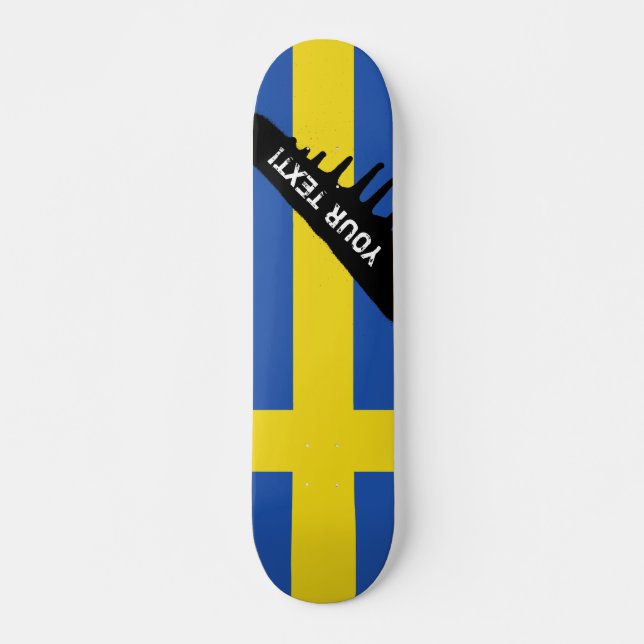 Skateboard Bandera de Suecia (Anverso )