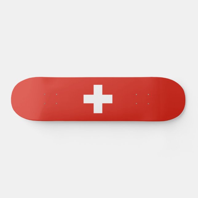 Skateboard Bandera de Suiza (Horz)