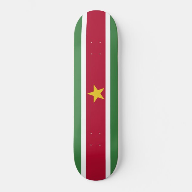 Skateboard Bandera de Surinam (Anverso)