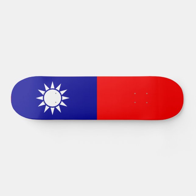 Skateboard Bandera de Taiwán (Horz)