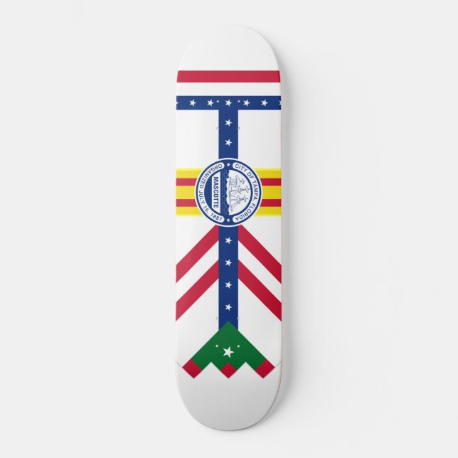 Skateboard Bandera de Tampa, Florida (Anverso)