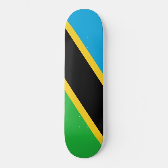 Skateboard Bandera de Tanzania (Anverso)