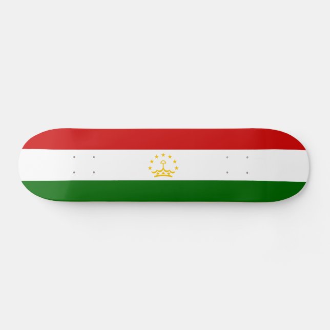 Skateboard Bandera de Tayikistán (Horz)