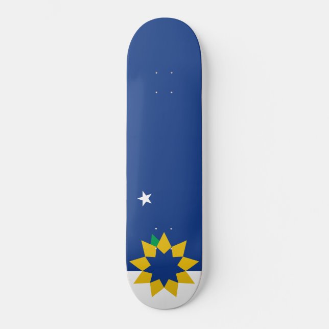 Skateboard Bandera de Topeka (Kansas) (Anverso)