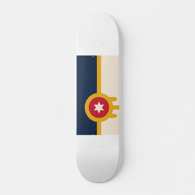 Skateboard Bandera de Tulsa, Oklahoma (Anverso )
