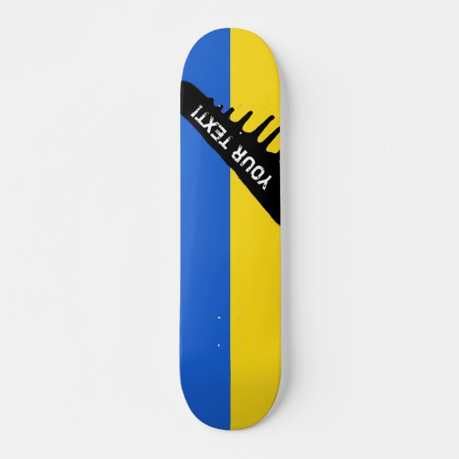 Skateboard Bandera de Ucrania (Anverso )