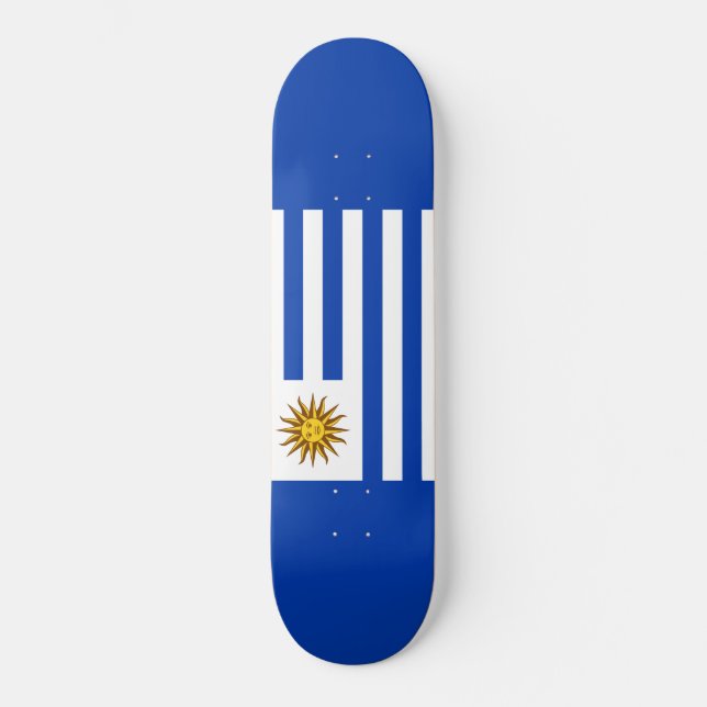 Skateboard Bandera de Uruguay (Uruguay) (Anverso)