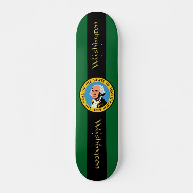 Skateboard Bandera de Washington (Anverso )