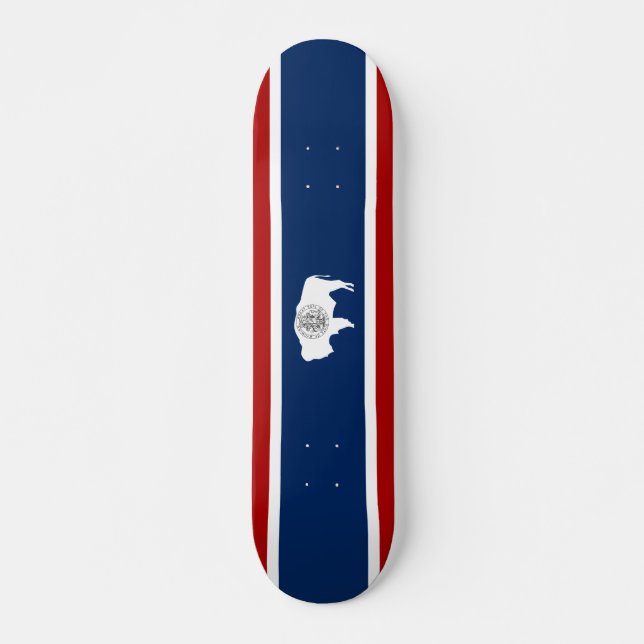 Skateboard Bandera de Wyoming (Anverso )