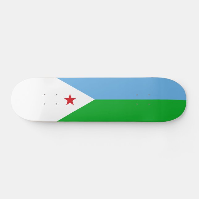 Skateboard Bandera de Yibuti (Horz)