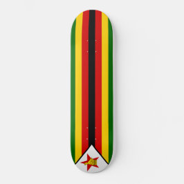 Skateboard Bandera de Zimbabue