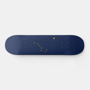 Skateboard Bandera del estado de Alaska