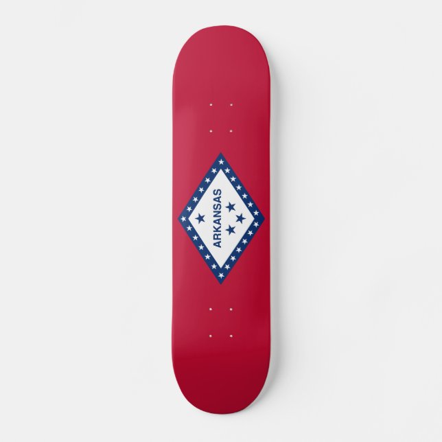 Skateboard Bandera del estado de Arkansas (Anverso)