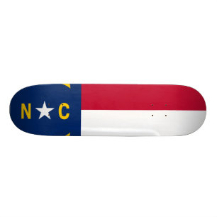 Skateboard Bandera del estado de Carolina del Norte