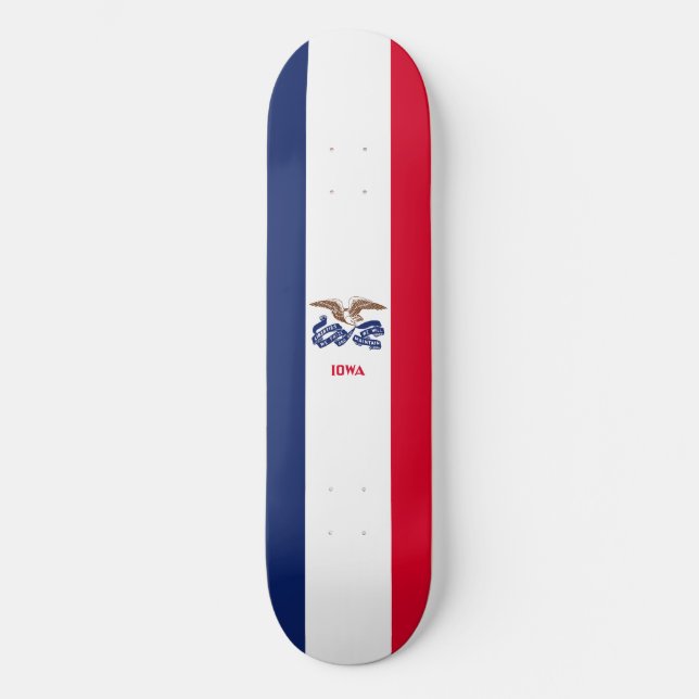 Skateboard Bandera del estado de Iowa (Anverso)