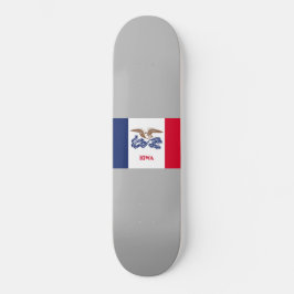 Skateboard Bandera del estado de Iowa