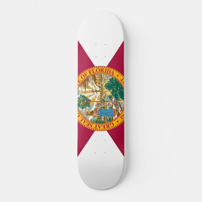 Skateboard Bandera del estado de la Florida (Anverso)
