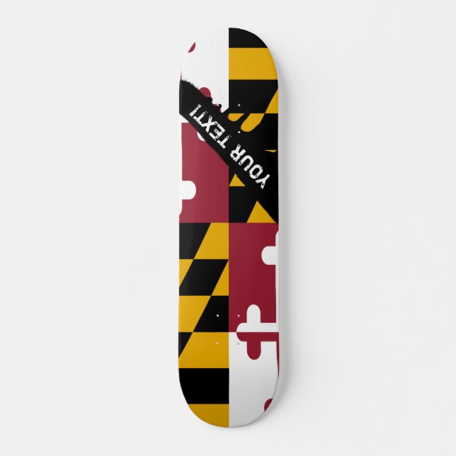 Skateboard Bandera del estado de Maryland (Anverso )