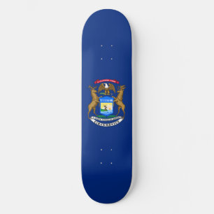 Skateboard Bandera del estado de Míchigan