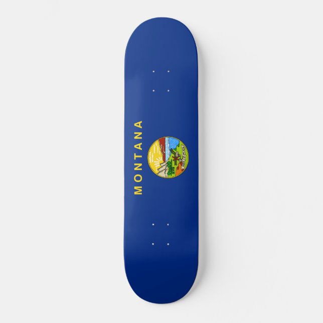 Skateboard Bandera del Estado de Montana (Anverso)