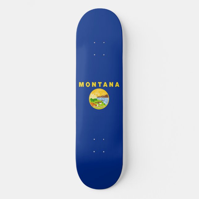 Skateboard Bandera del estado de Montana (Anverso)