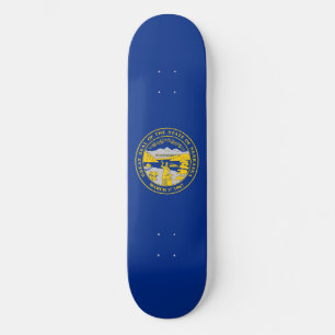Skateboard Bandera del estado de Nebraska