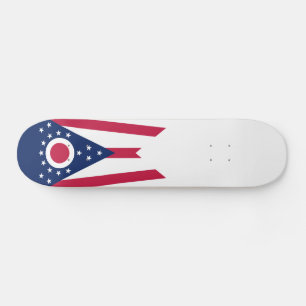 Skateboard Bandera del estado de Ohio
