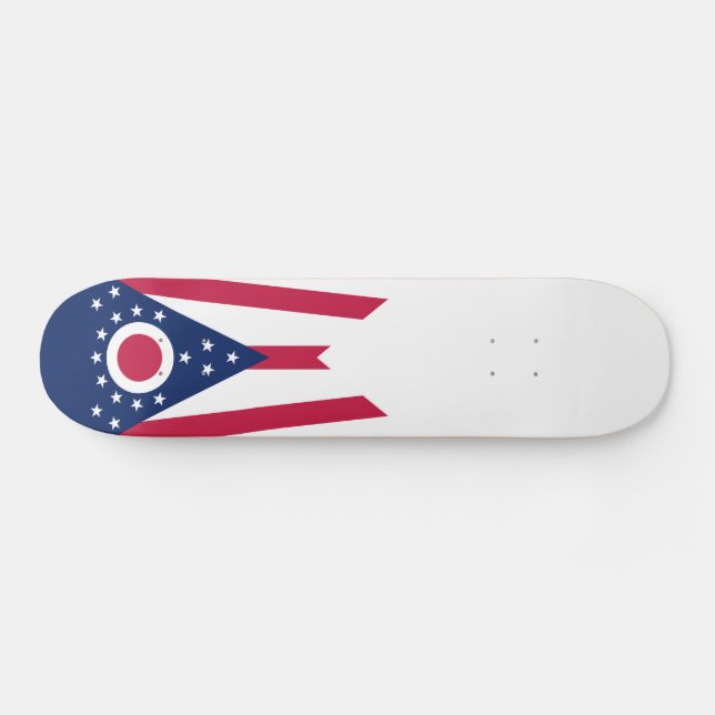Skateboard Bandera del Estado de Ohio (Horz)