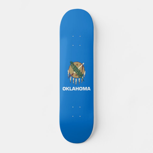 Skateboard Bandera del estado de Oklahoma (Anverso)