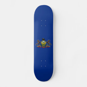 Skateboard Bandera del estado de Pensilvania