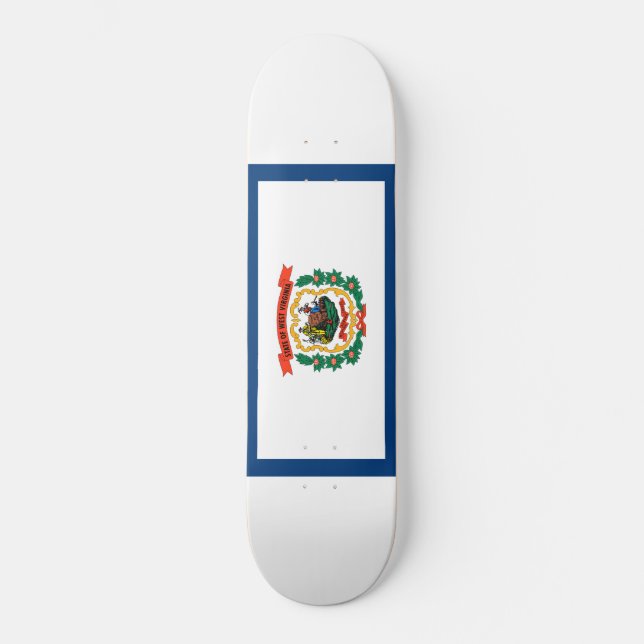 Skateboard Bandera del Estado de Virginia Occidental (Anverso)