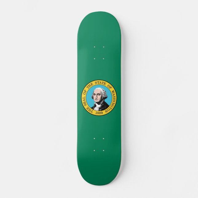 Skateboard Bandera del Estado de Washington (Anverso)