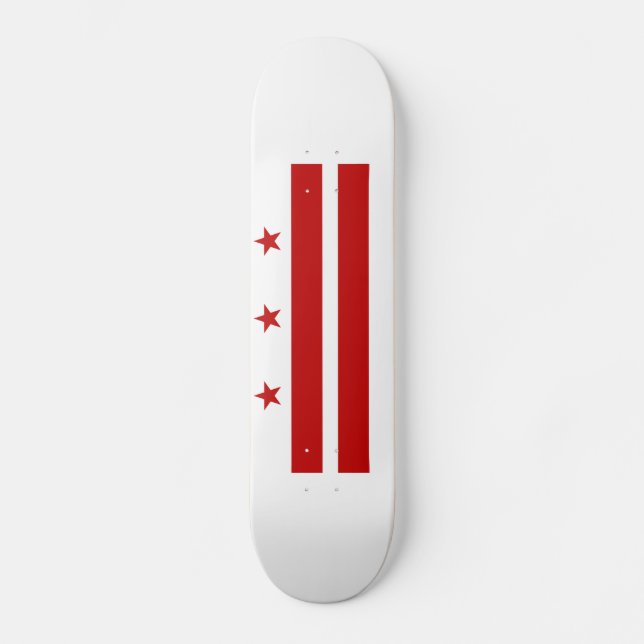 Skateboard Bandera del estado de Washington DC (Anverso)