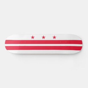 Skateboard Bandera del estado de Washington DC