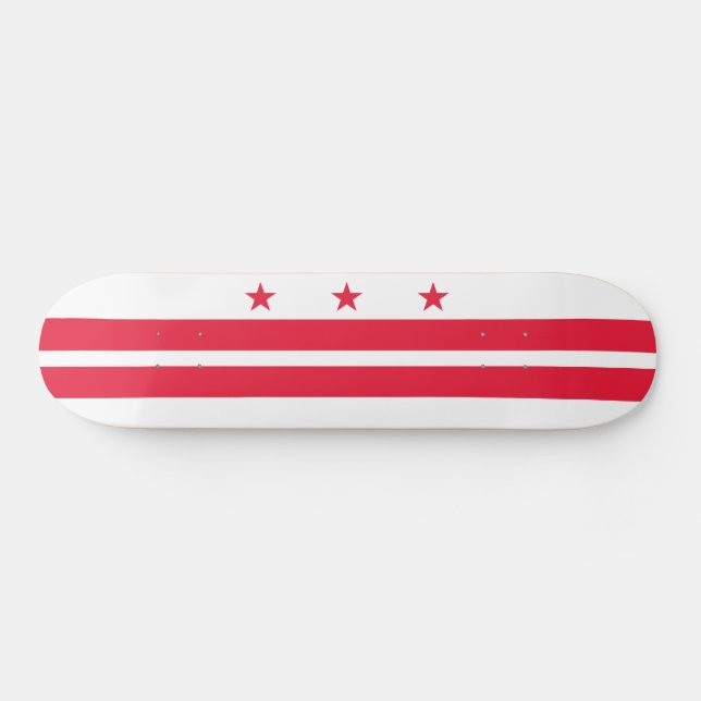 Skateboard Bandera del estado de Washington DC (Horz)