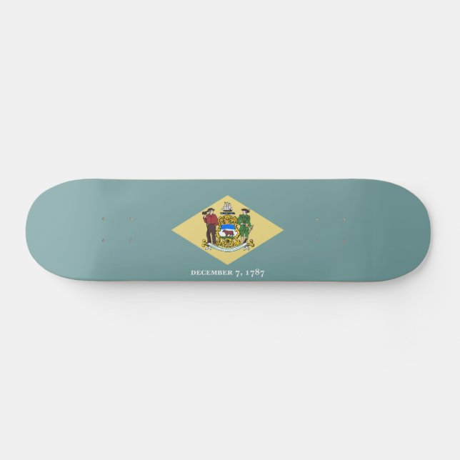 Skateboard Bandera del estado Delaware (Horz)