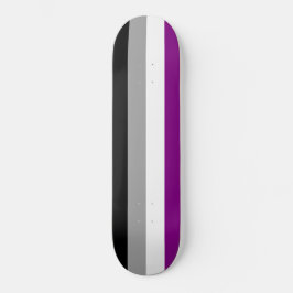 Skateboard Bandera del Orgullo Asexual (As) (Asexualidad)