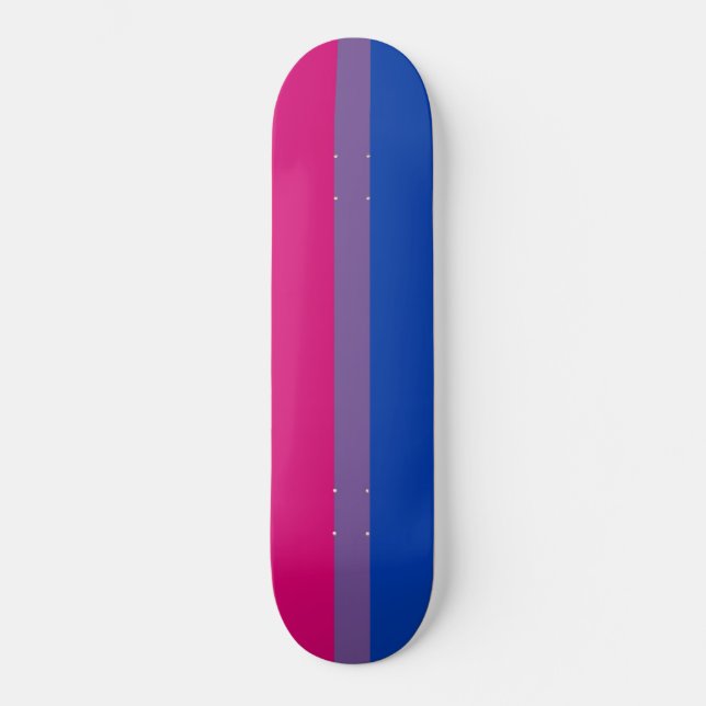 Skateboard Bandera del Orgullo Bisexual (Anverso)